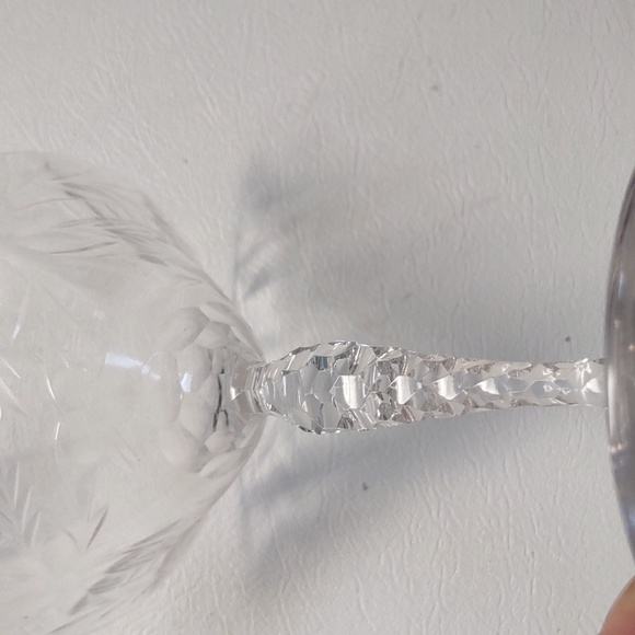 4pc Fostoria Nairn Champagne Sherbet Clear Crystal Stem Crystal wine glasses - Picture 14 of 14